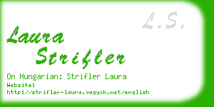 laura strifler business card